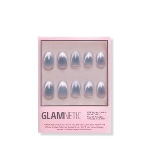Glamnetic Press-On Nails in Silver Blue